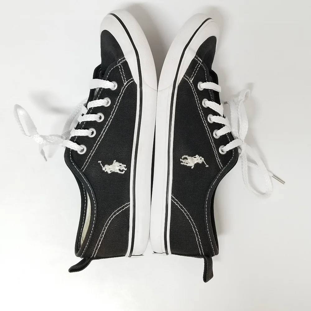 Polo Ralph Lauren CARLIN Low Top Sneaker Child 3 Black/white